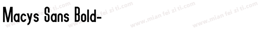 Macys Sans Bold字体转换